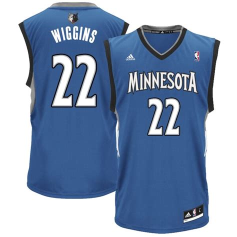 men's adidas minnesota timberwolves andrew wiggins nba replica jersey